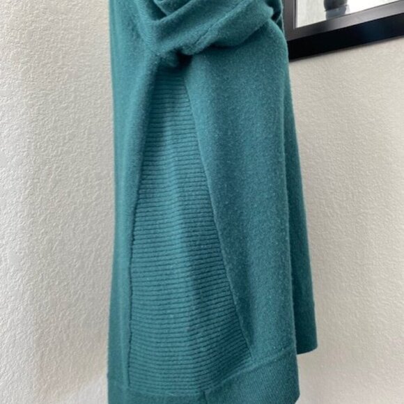 HALOGEN Hunter Green Cashmere Long Sleeve Oversized Sweater Small - Picture 9 of 11